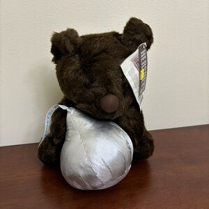 Hershey's Chocolate Kiss Brown Bear Plush K.B. Bros Toy 12" Vintage 1990